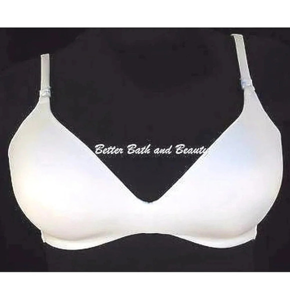 Two Hearts Maternity Nursing Molded Wire Free Bra 40E White  New without Tags - Picture 1 of 4